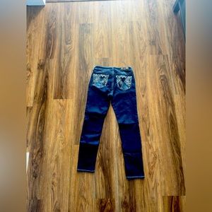 Grace in LA women’s skinny jeans with embroidery and embellishments- size 28